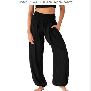Lotus and Luna black harem pants petite sm/med